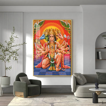 Hanuman Wisdom's Emissary Premium Vertical Acrylic Wall Art