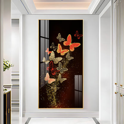 Decorative Butterfly Premium Acrylic Vertical Wall Art