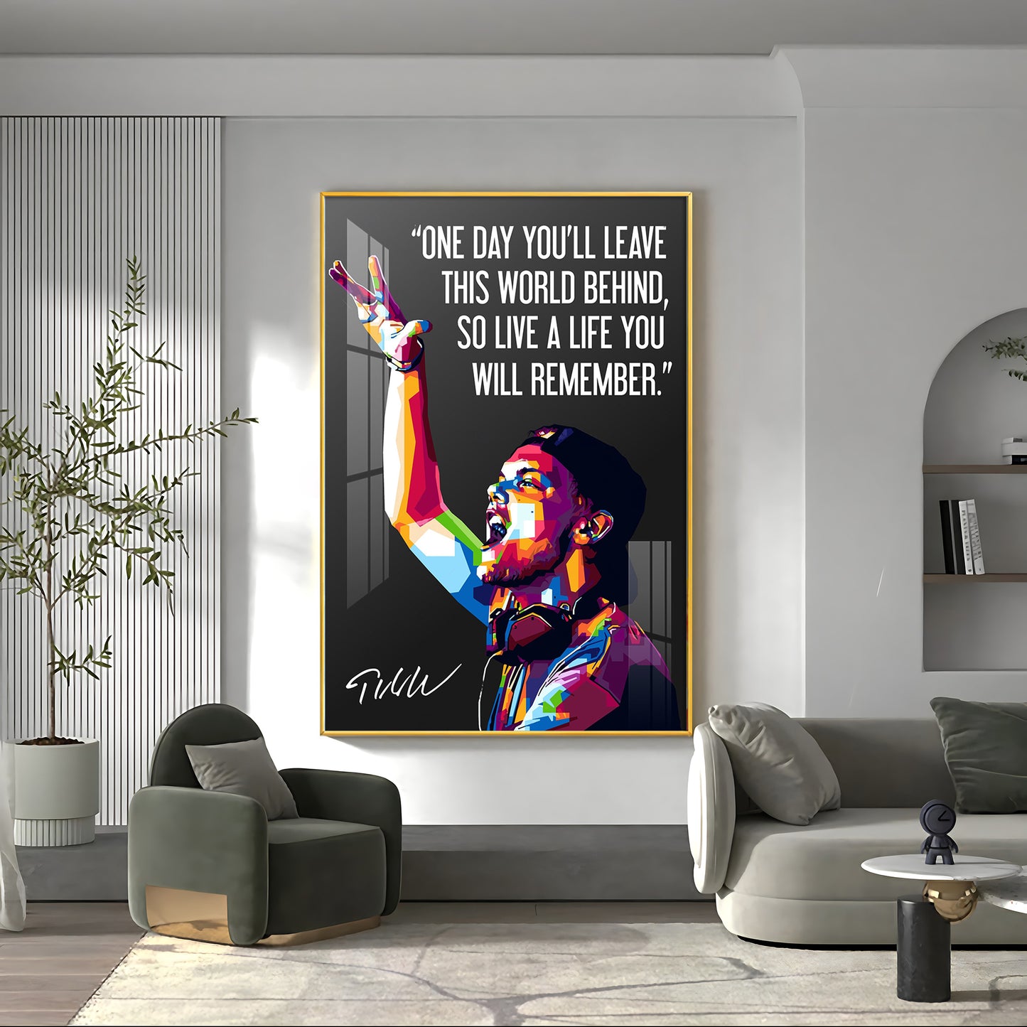 One Day You'll Leave This World Behind Premium Acrylic Vertical Wall Art