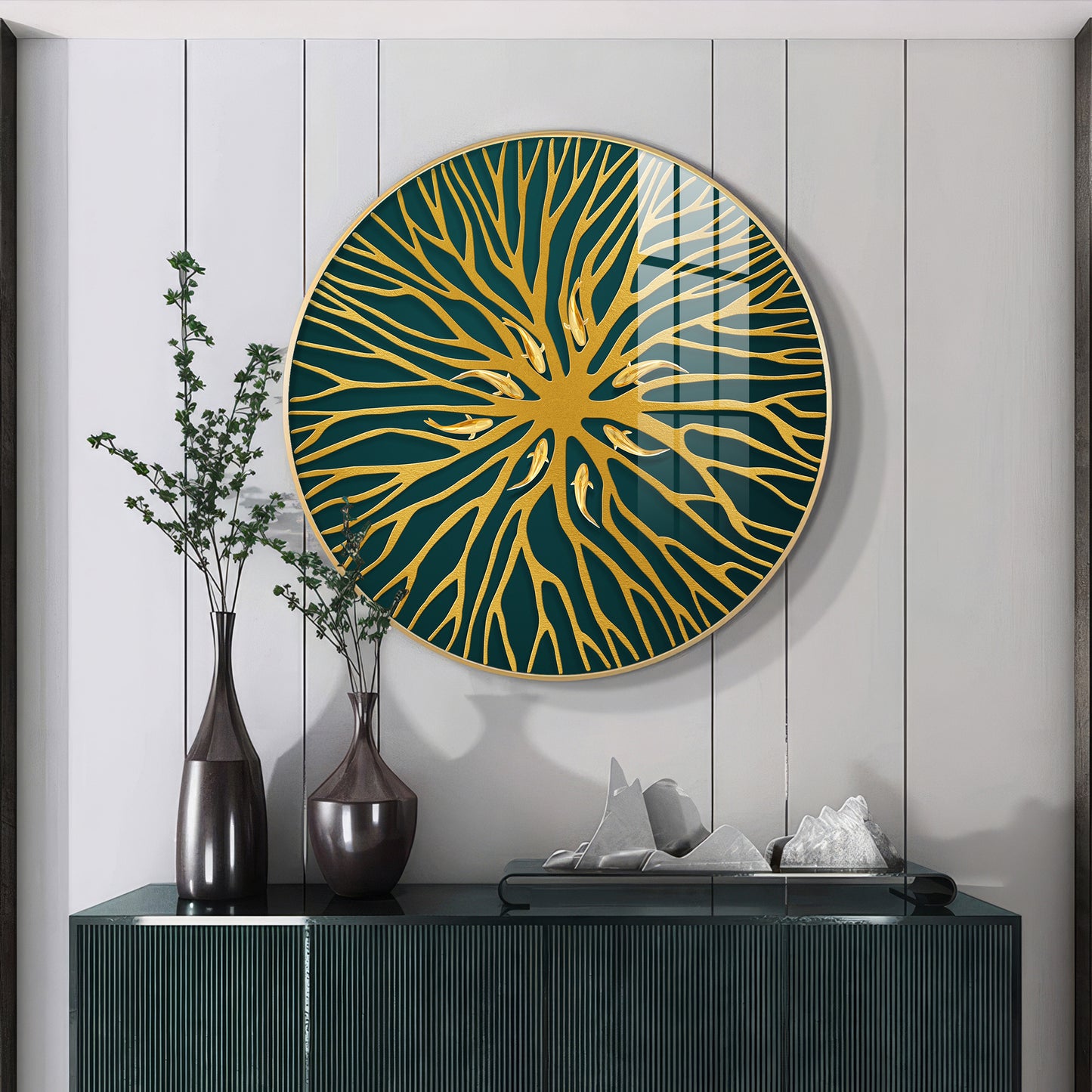 Horizon Sphere Art Premium Acrylic Round Wall Art