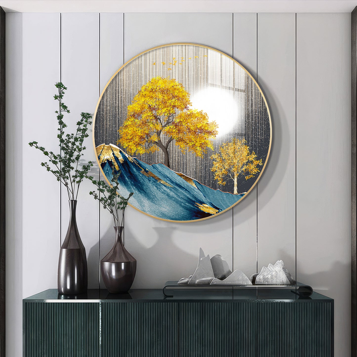 Dreaming Forest Premium Acrylic Round Wall Art
