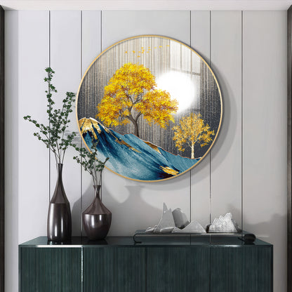 Dreaming Forest Premium Acrylic Round Wall Art