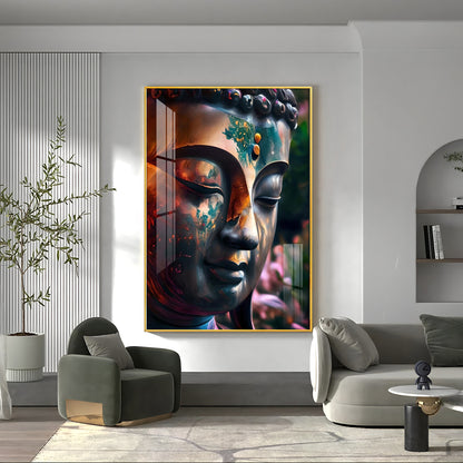 Buddha Premium Acrylic Vertical Wall Art