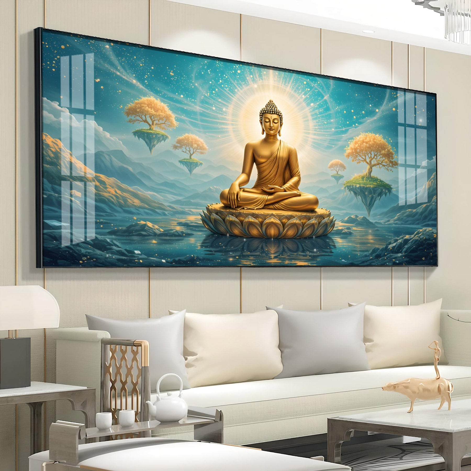 Buddha Enlightened Essence Premium Acrylic Horizontal Wall Art