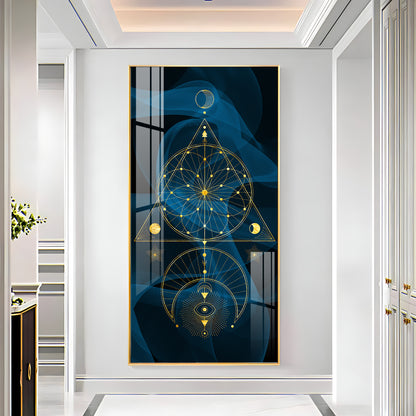 Modern Minimalist Geometric Premium Acrylic Vertical Wall Art