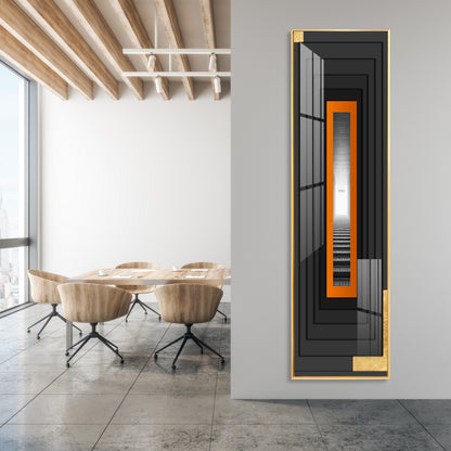 Ember Glow Frame Premium Acrylic Vertical Wall Art