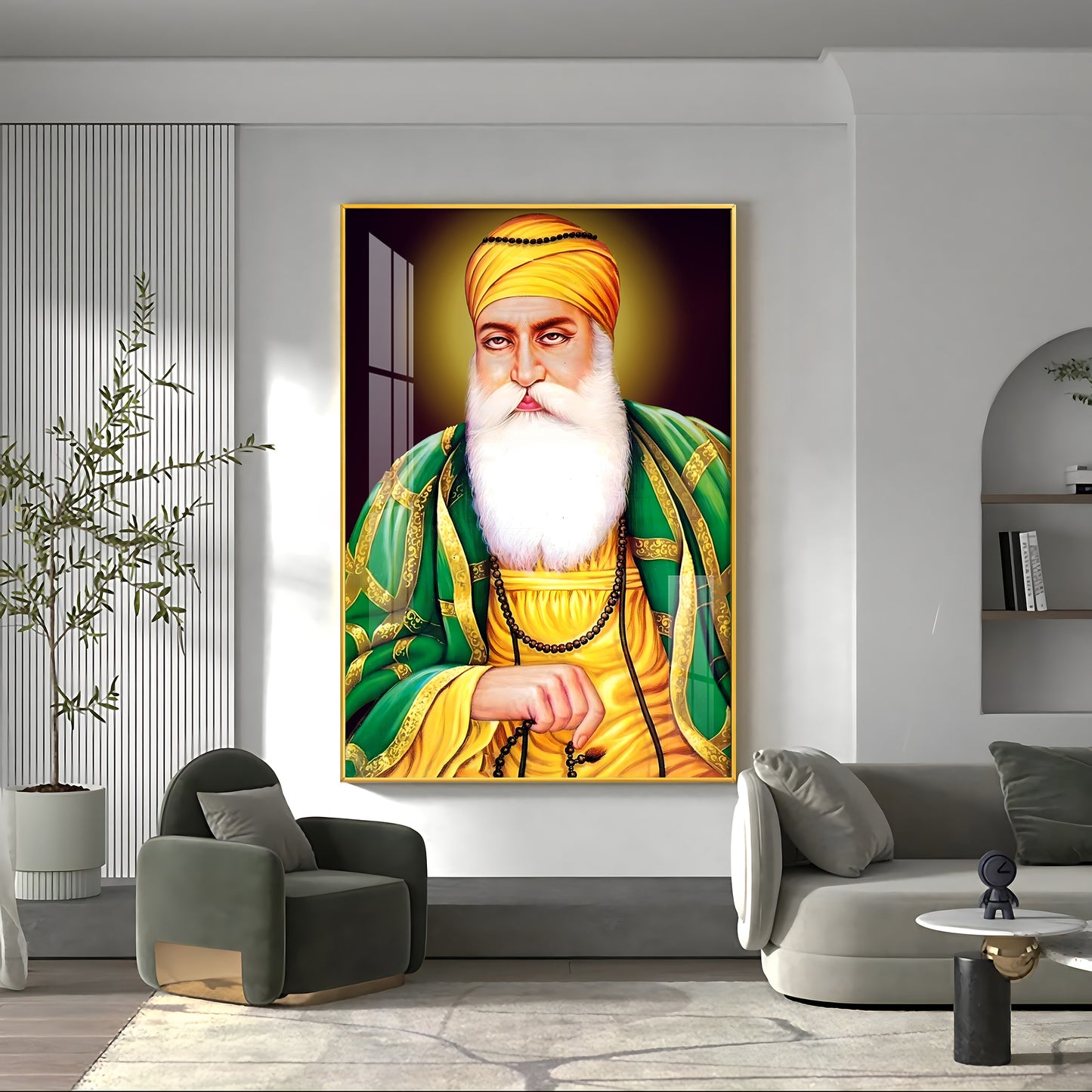 Guru Nanak Ji Premium Vertical Acrylic Wall Art