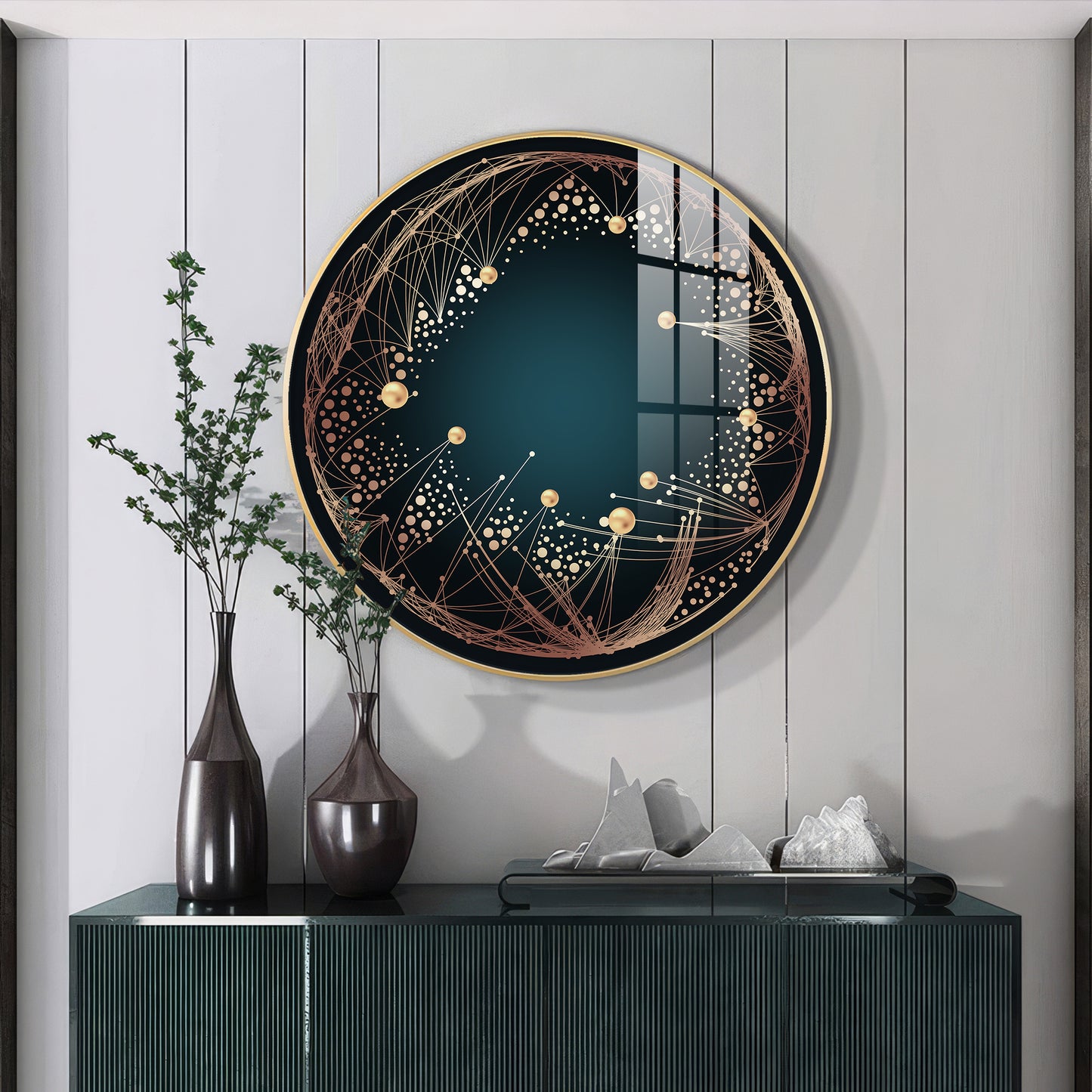 Astral Glow Premium Acrylic Round Wall Art
