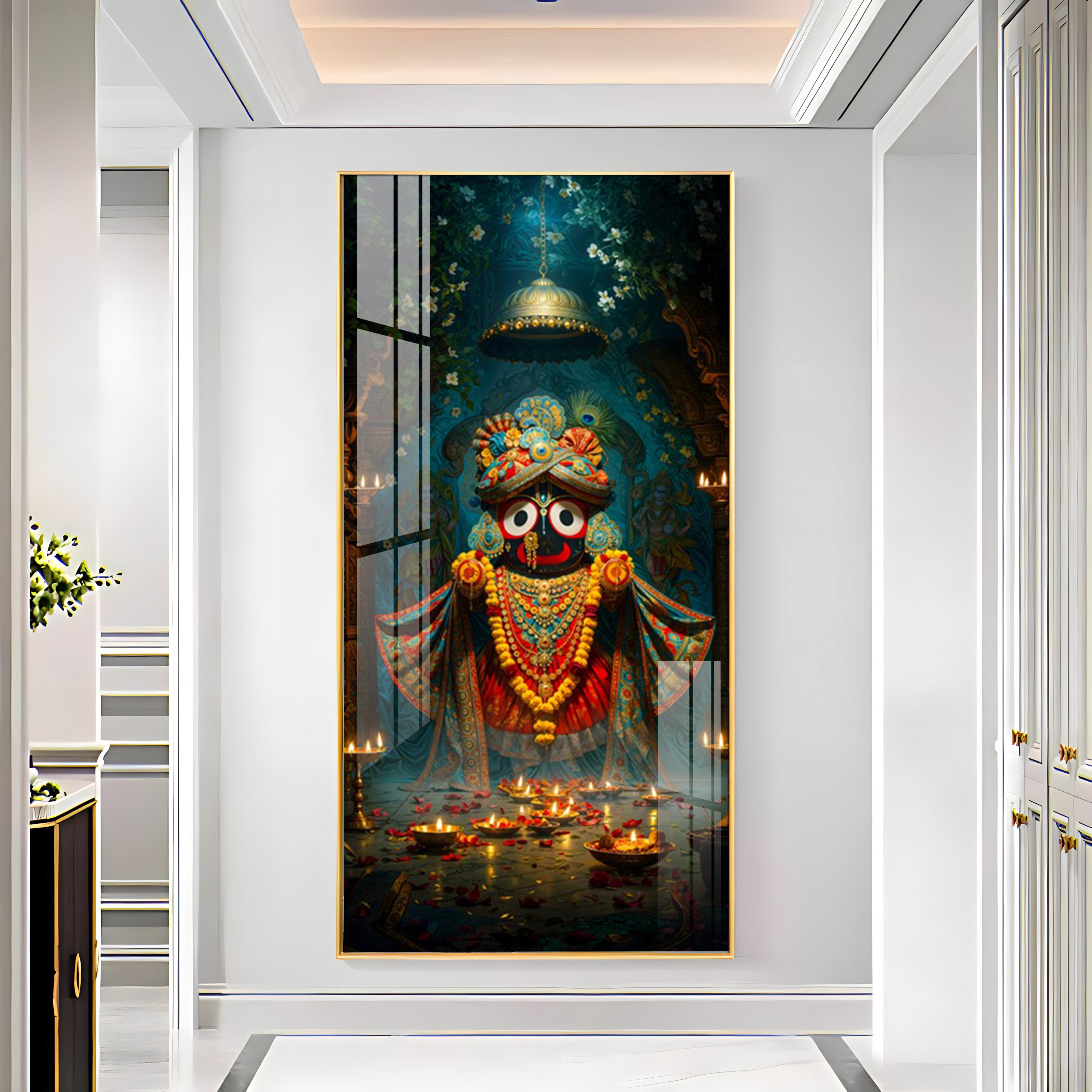 Portrait Of The Jagannath Soul Premium Acrylic Vertical Wall Art