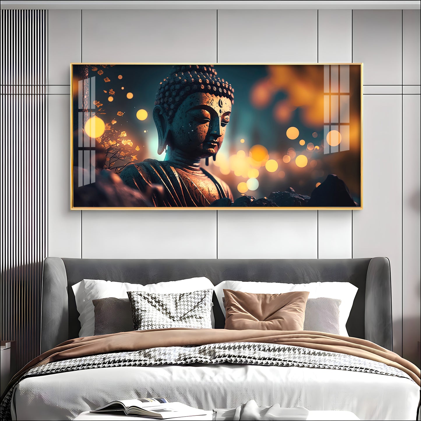 Mulling Over Buddha Premium Acrylic Horizontal Wall Art