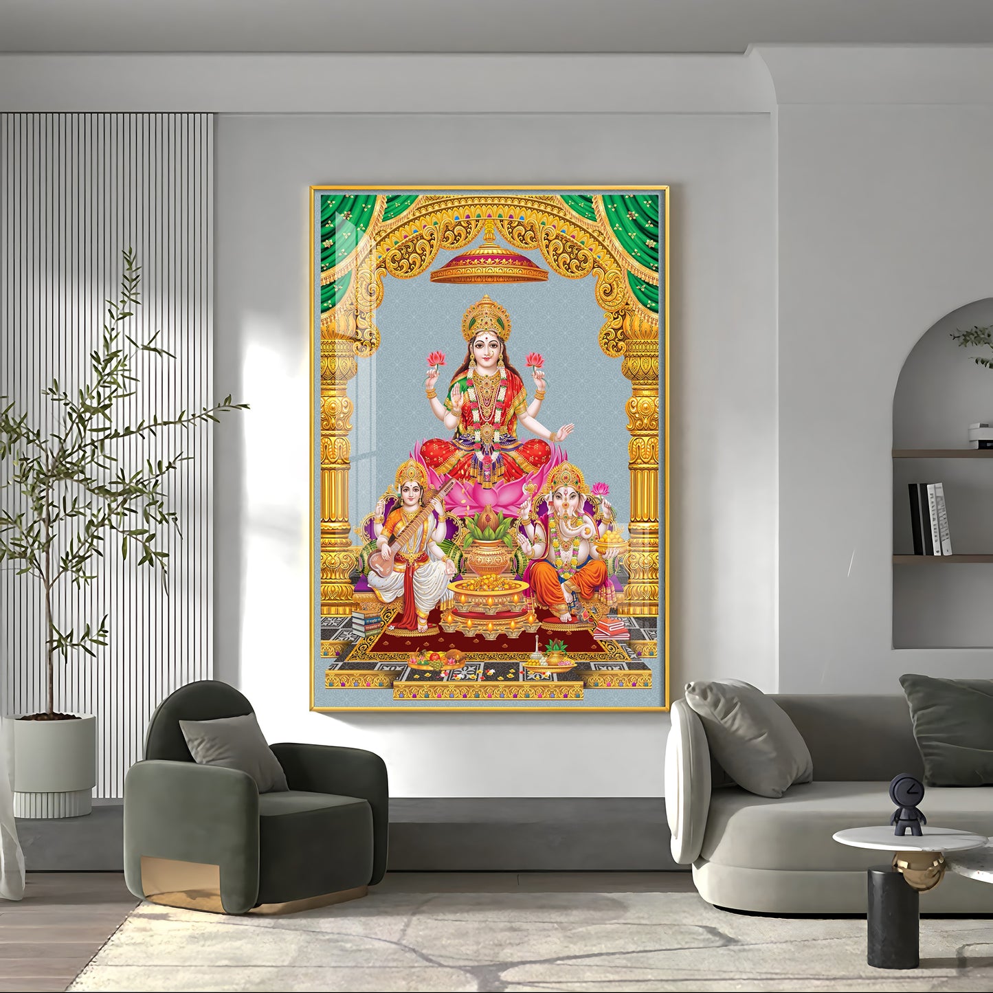 Sacred God And Goddess Premium Acrylic Vertical Wall Art