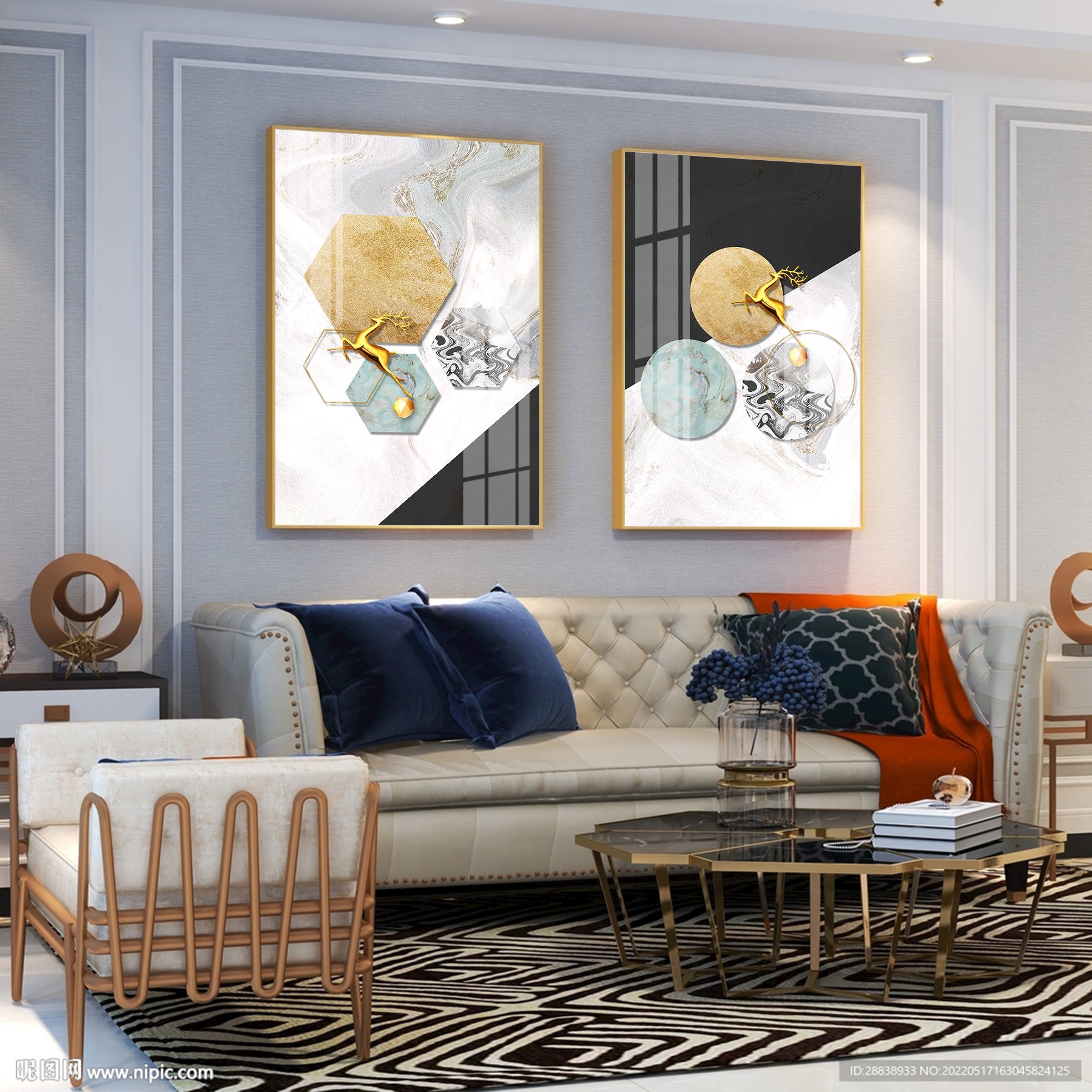 Serenity Scene Premium Acrylic Vertical Wall Art (Set Of 2)