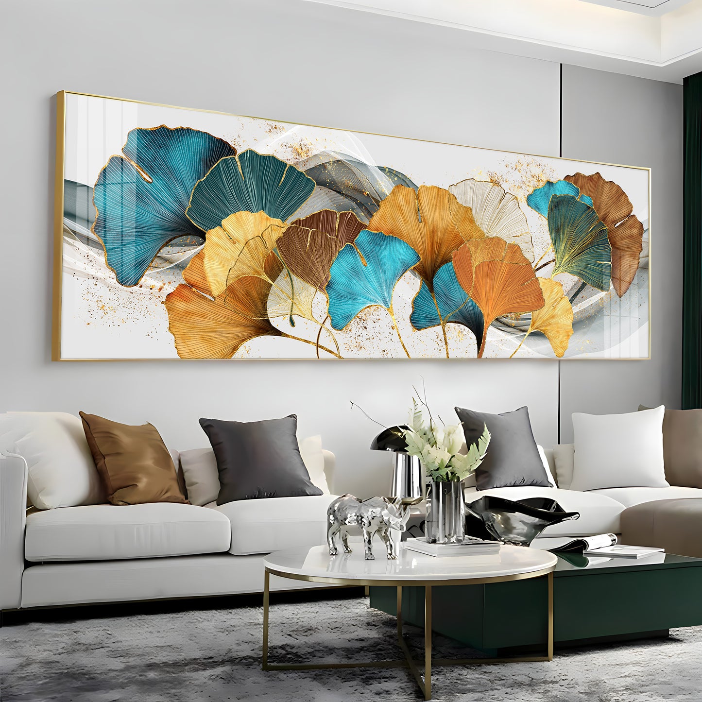 Leaves of Luck Premium Acrylic Horizontal Wall Art