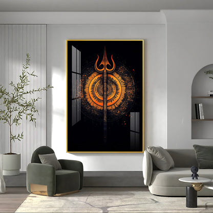 The Radiance of Shiva Premium Vertical Acrylic Wall Art