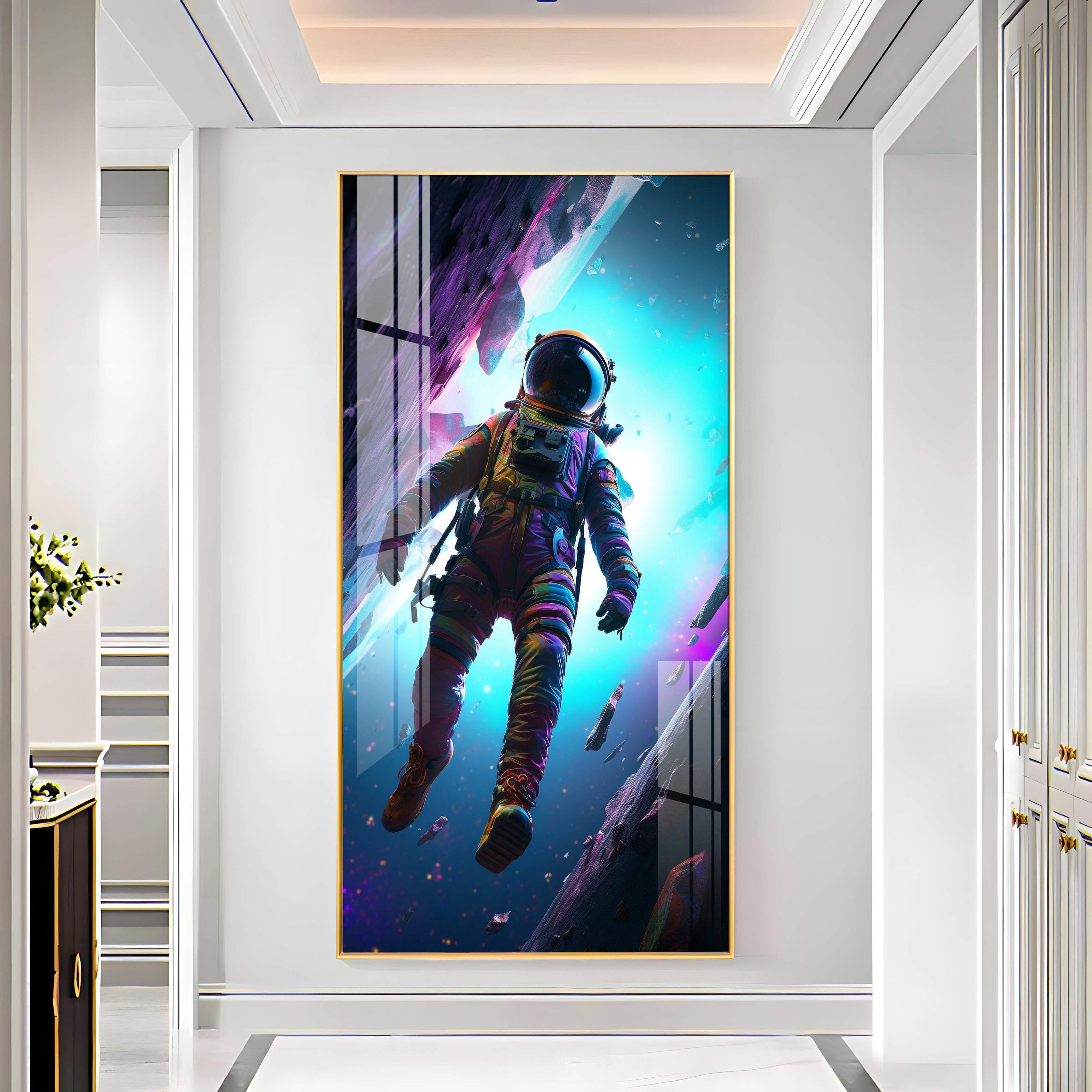 Colorful Cosmos Premium Acrylic Vertical Wall Art