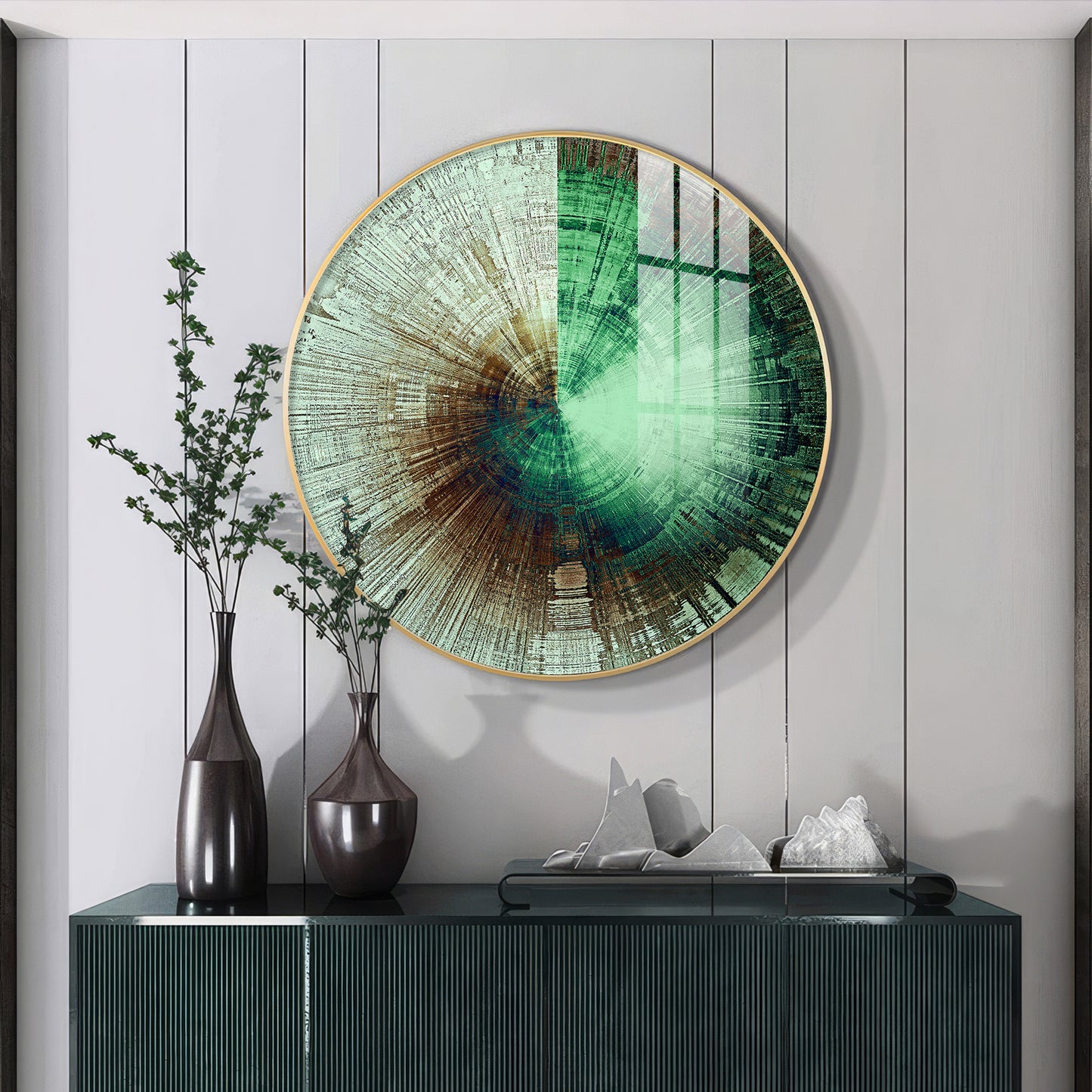 Sphere of Serenity Premium Acrylic Round Wall Art
