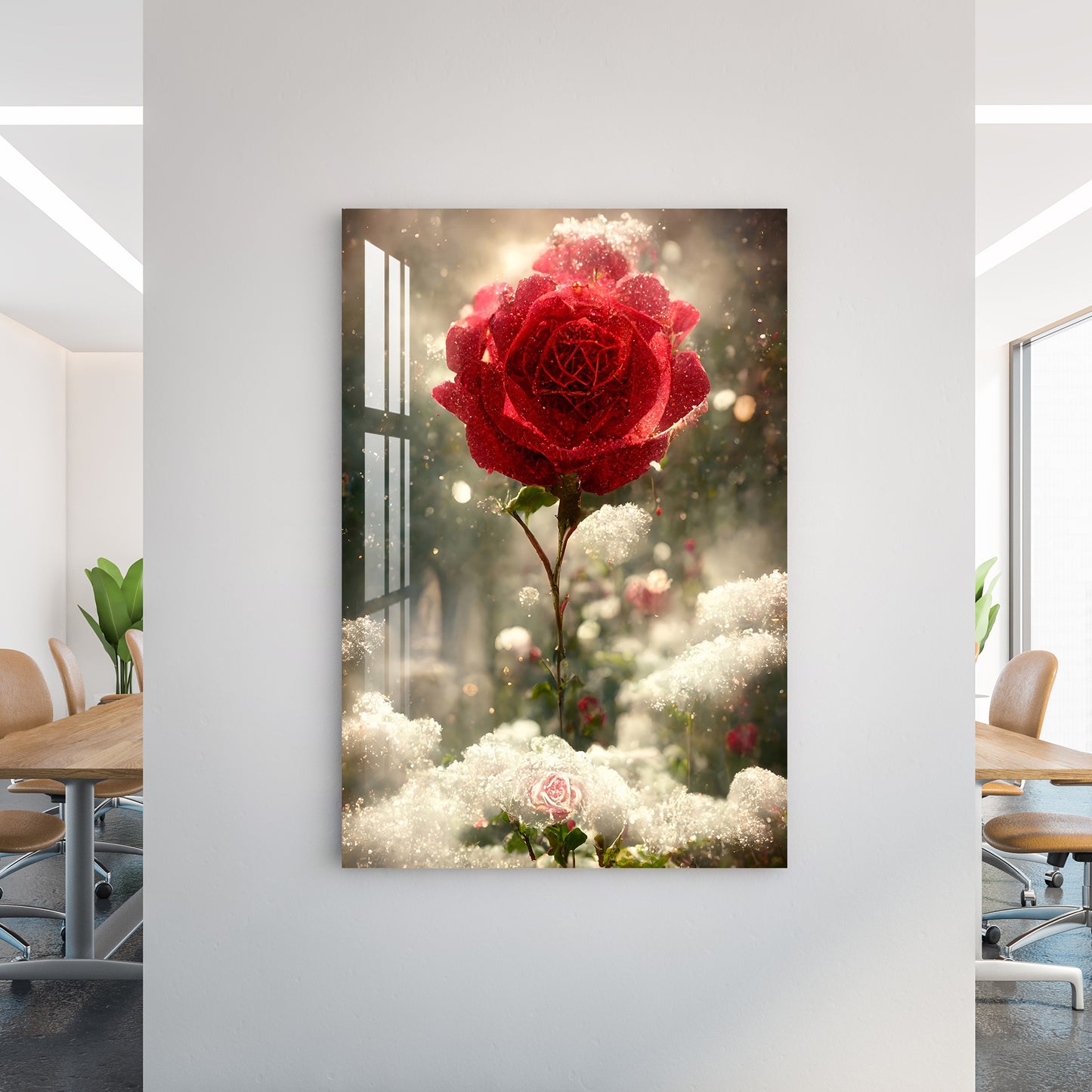 The Romantic Red Acrylic Wall Art