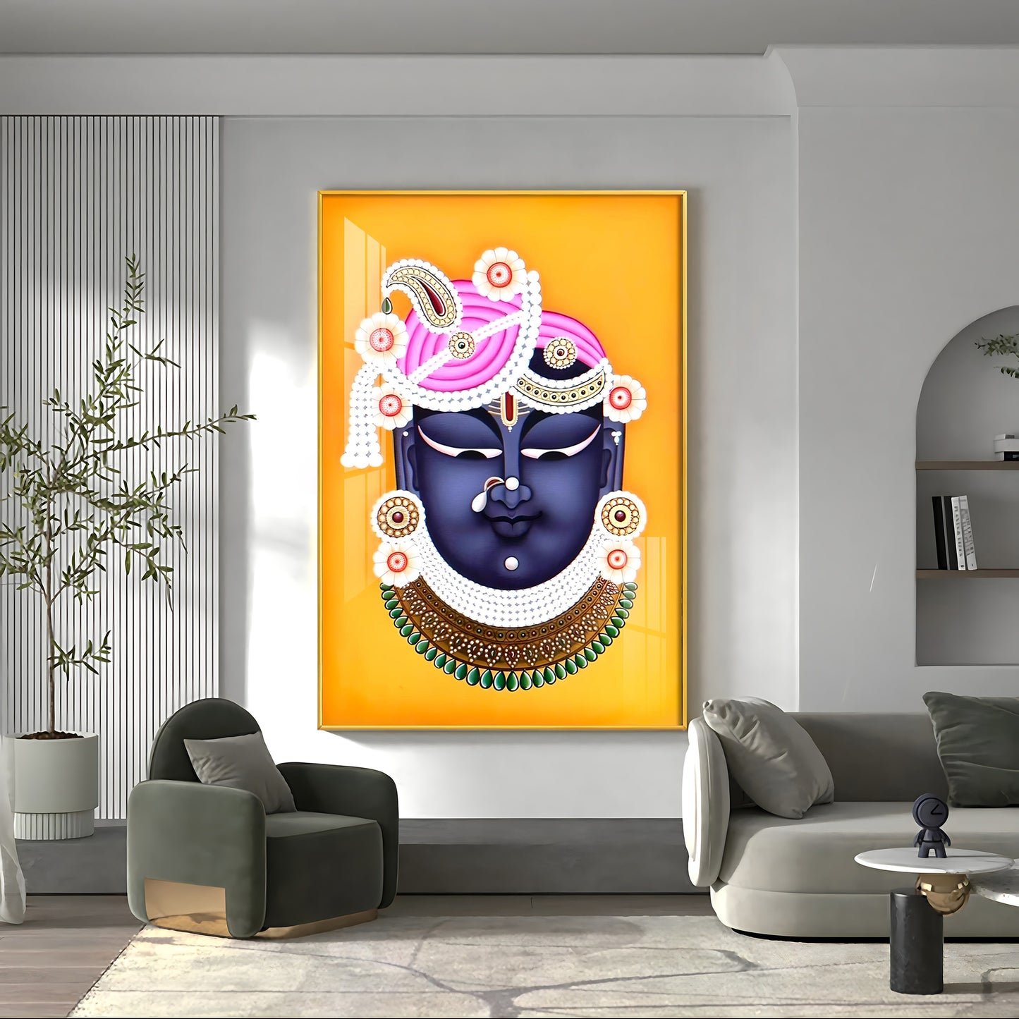 Lord Shreenathji Premium Vertical Acrylic Wall Art