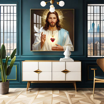 Jesus Christ Premium Acrylic Square Wall Art