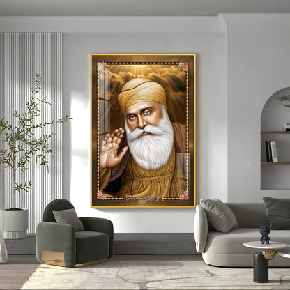 Guru Nanak Dev Ji Premium Acrylic Vertical Wall Art