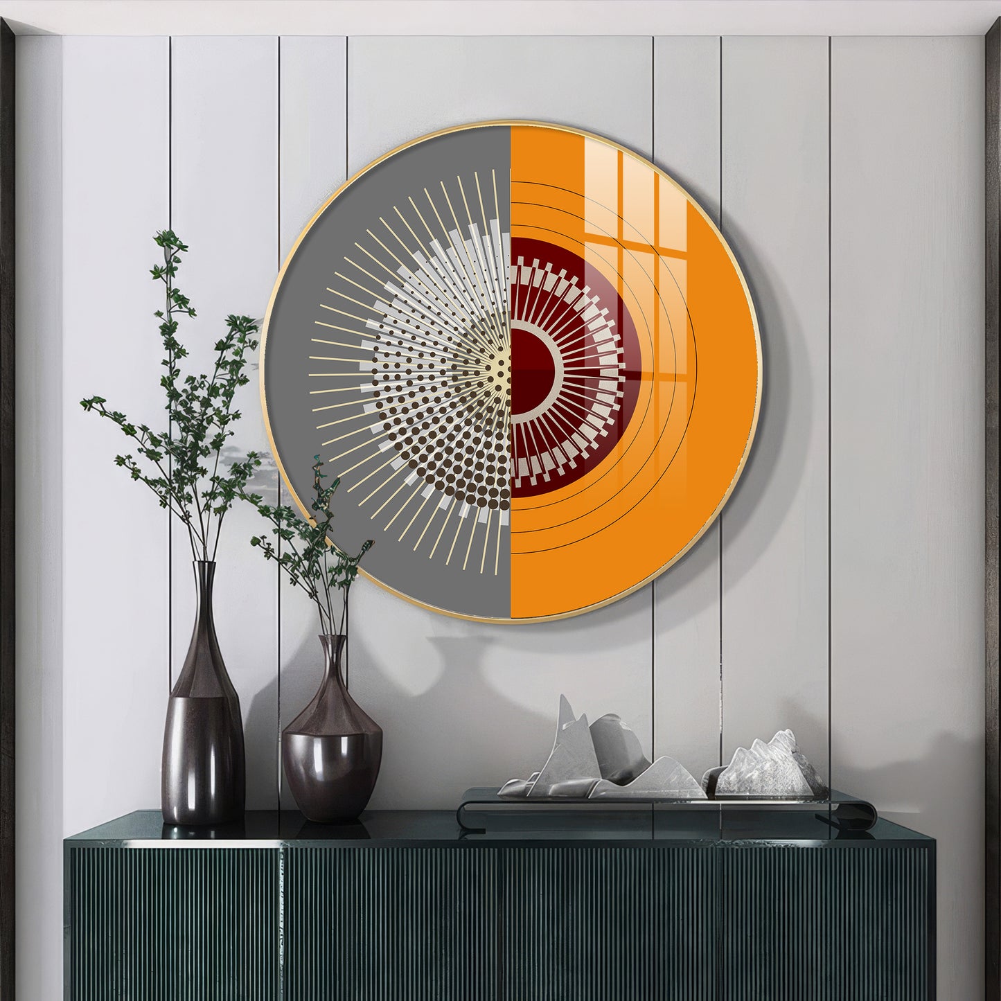 Artful Aura Premium Acrylic Round Wall Art