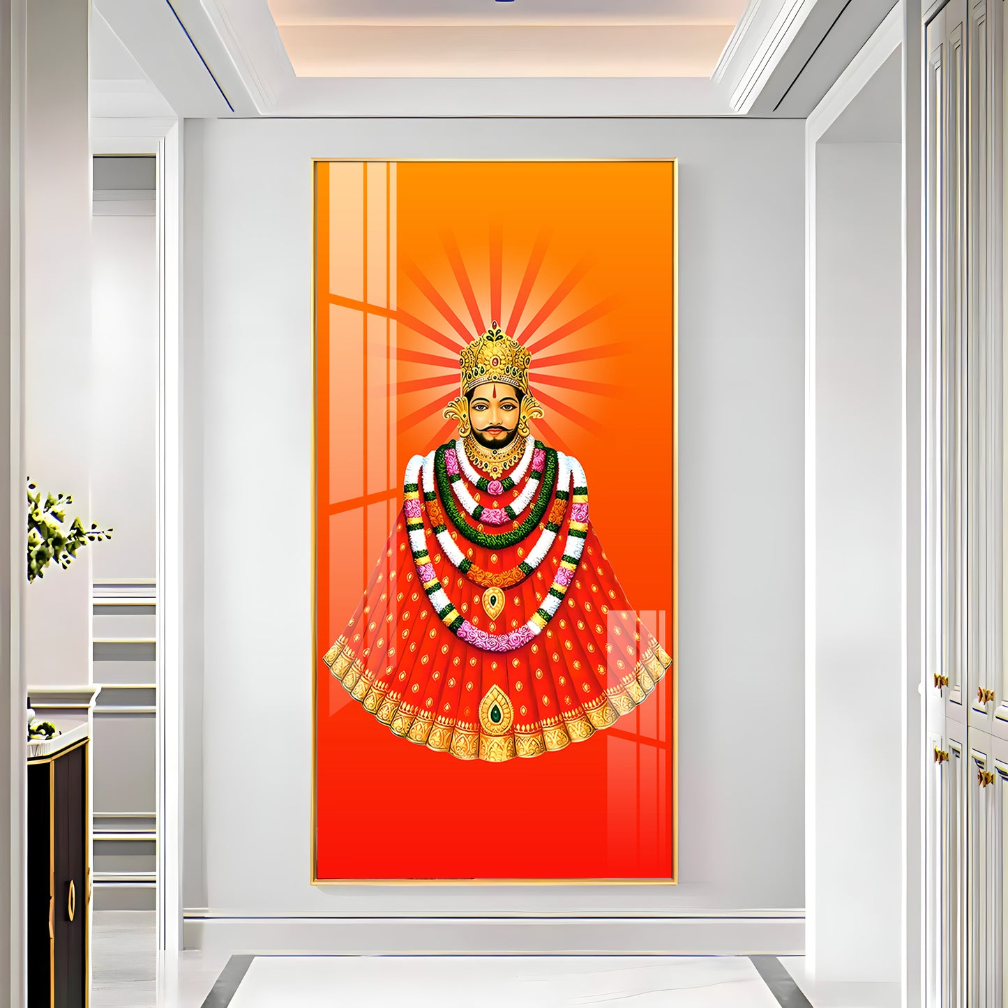 Khatu Shyam Ji Premium Acrylic Vertical Wall Art