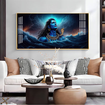 Divine Mahakal Premium Acrylic Horizontal Wall Art