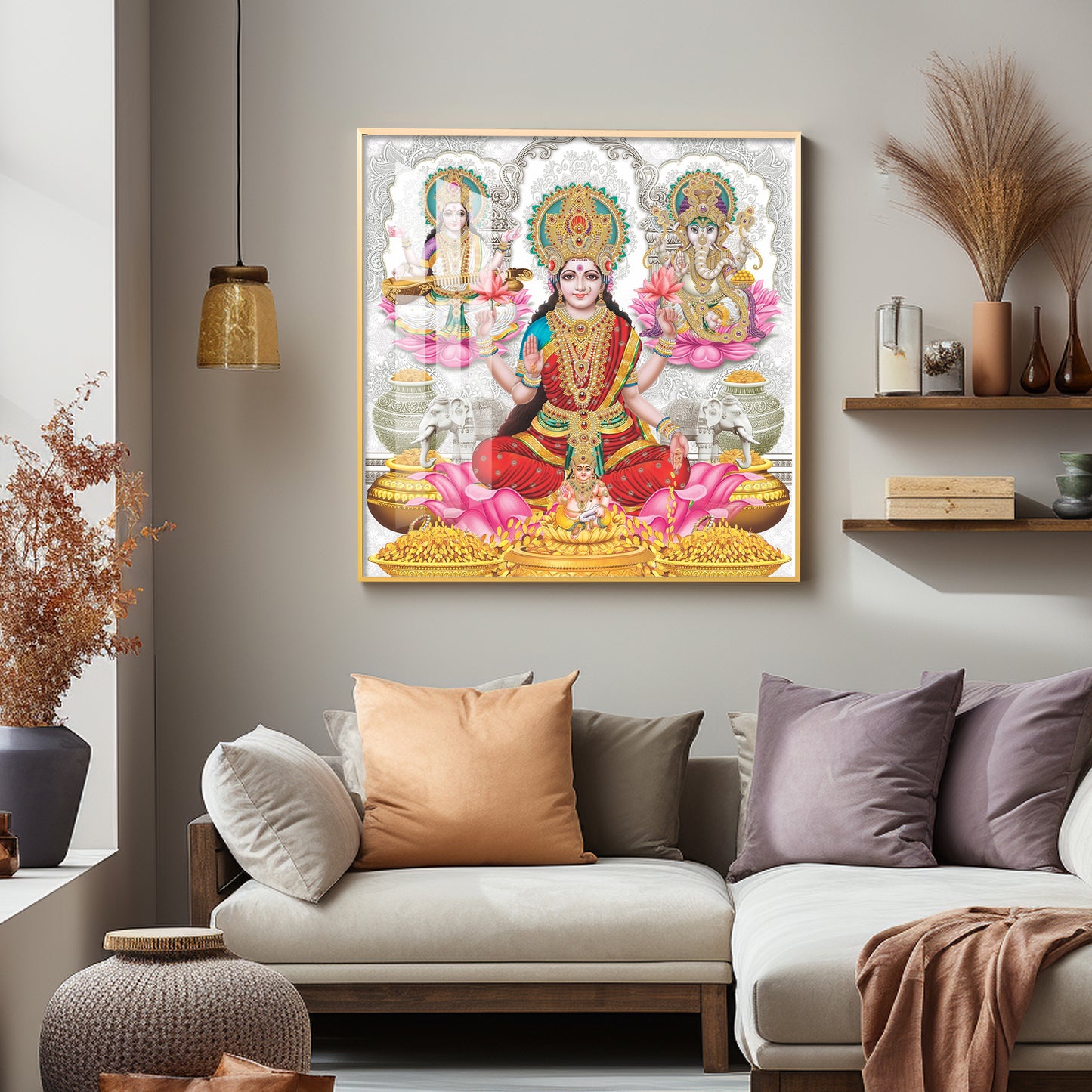 Radiant Deities Premium Acrylic Square Wall Art