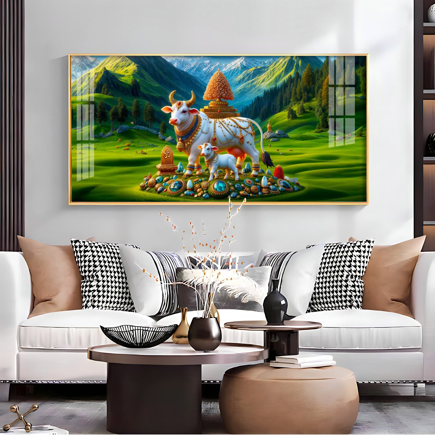 Nandi Shakti Premium Acrylic Horizontal Wall Art