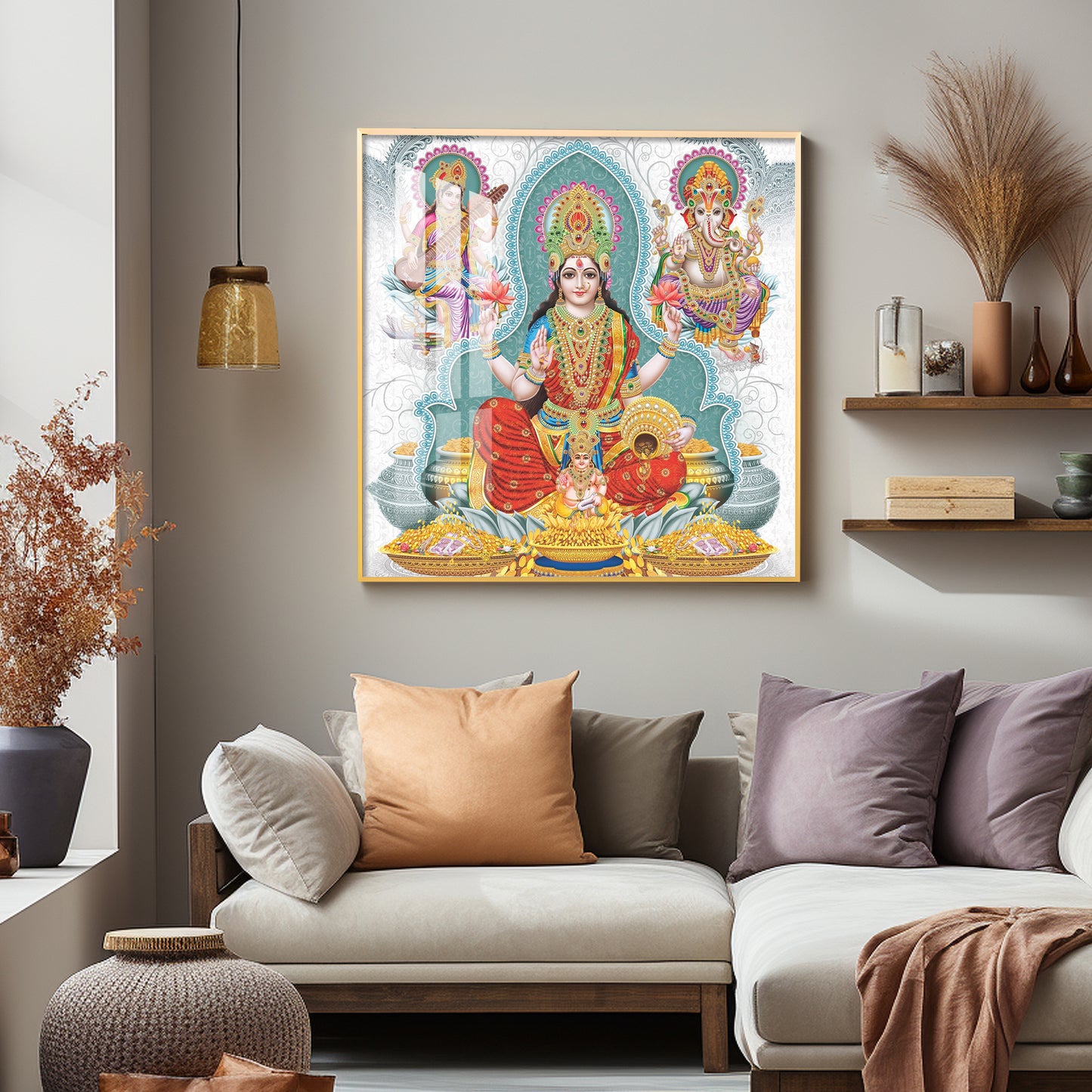 Supreme Serenity Deities Premium Acrylic Square Wall Art