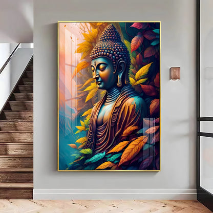 Indianara Buddha Premium Acrylic Vertical Wall Art