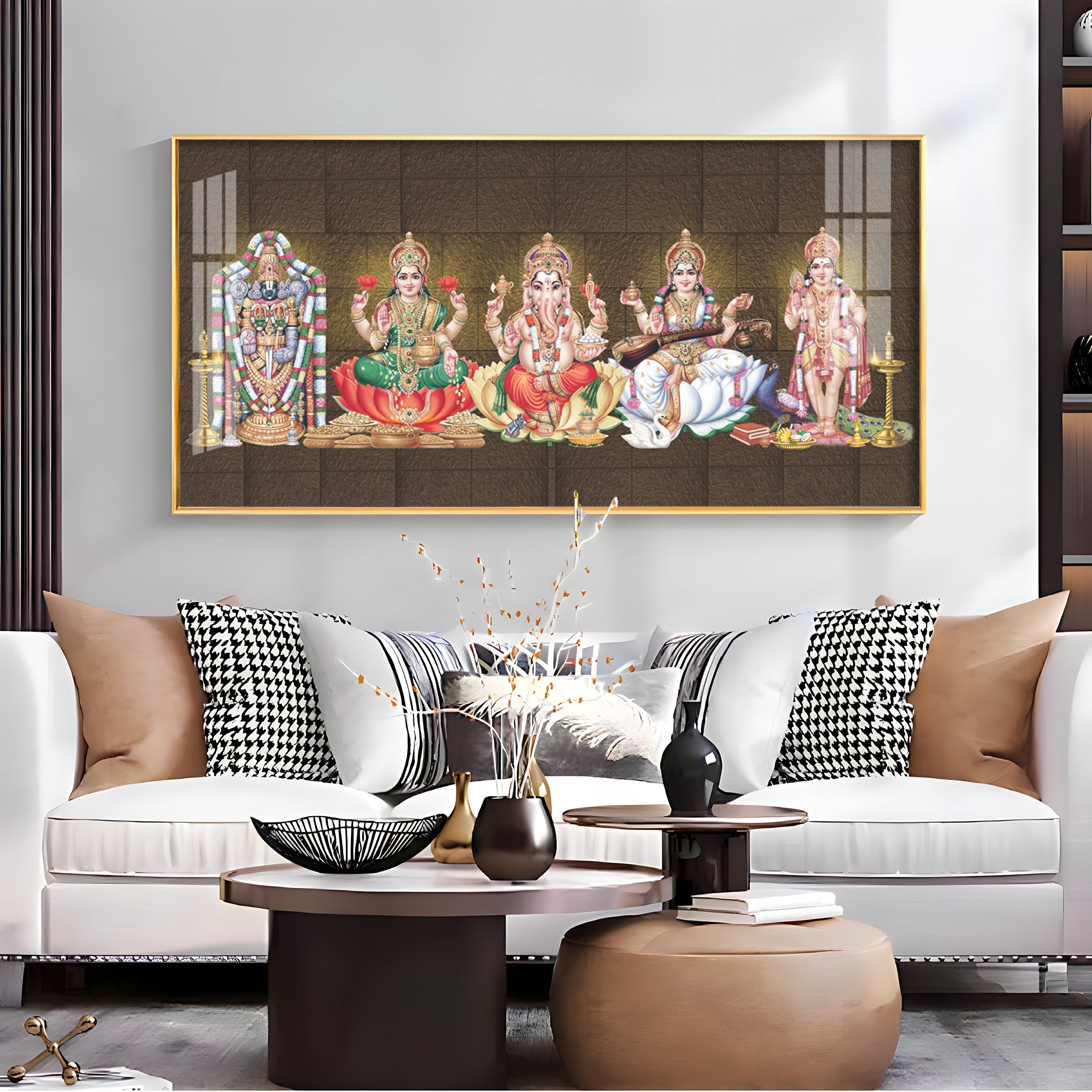 Divine Canvas Harmony Premium Acrylic Horizontal Wall Art