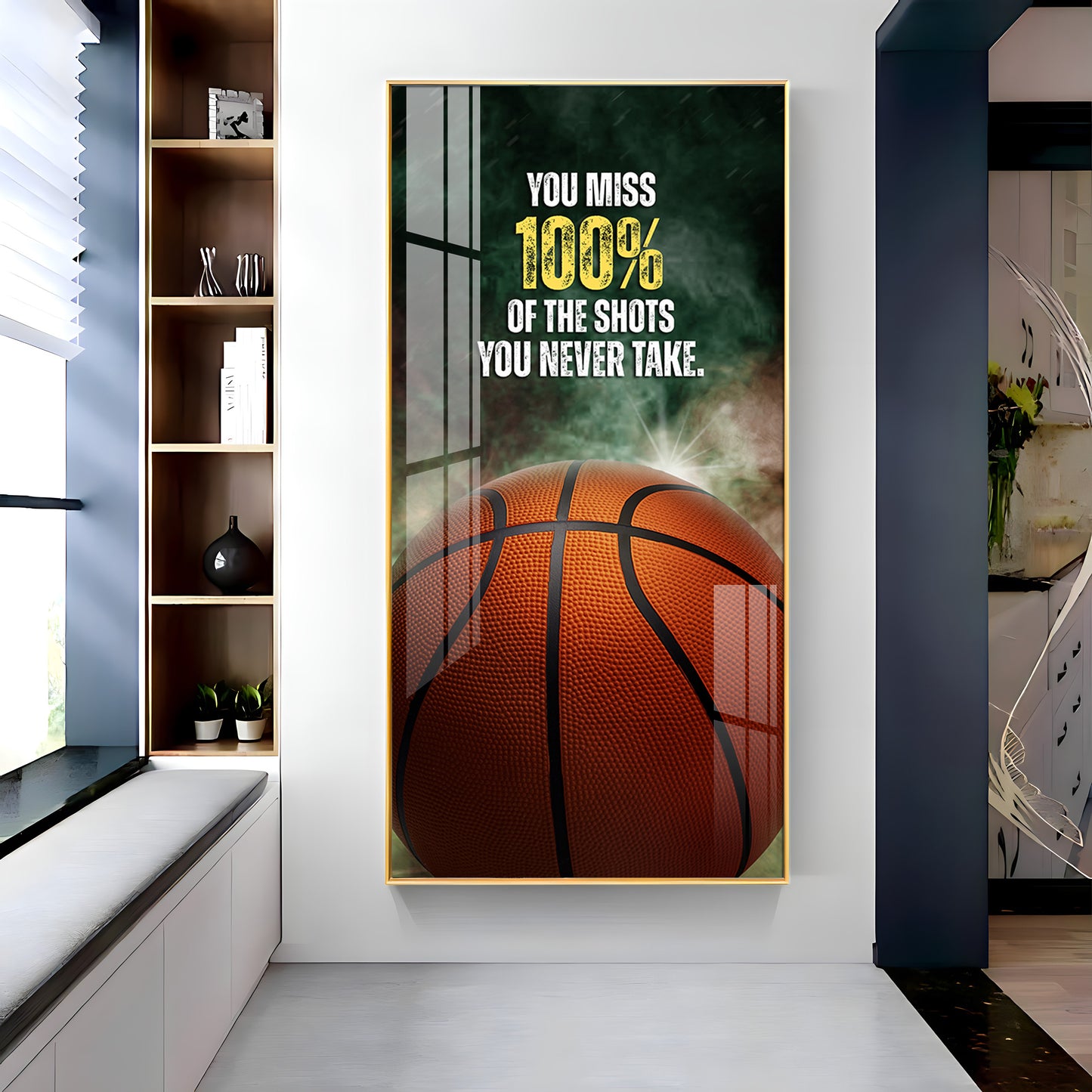 You Miss 100% Of The Shots Premium Acrylic Vertical Wall Art