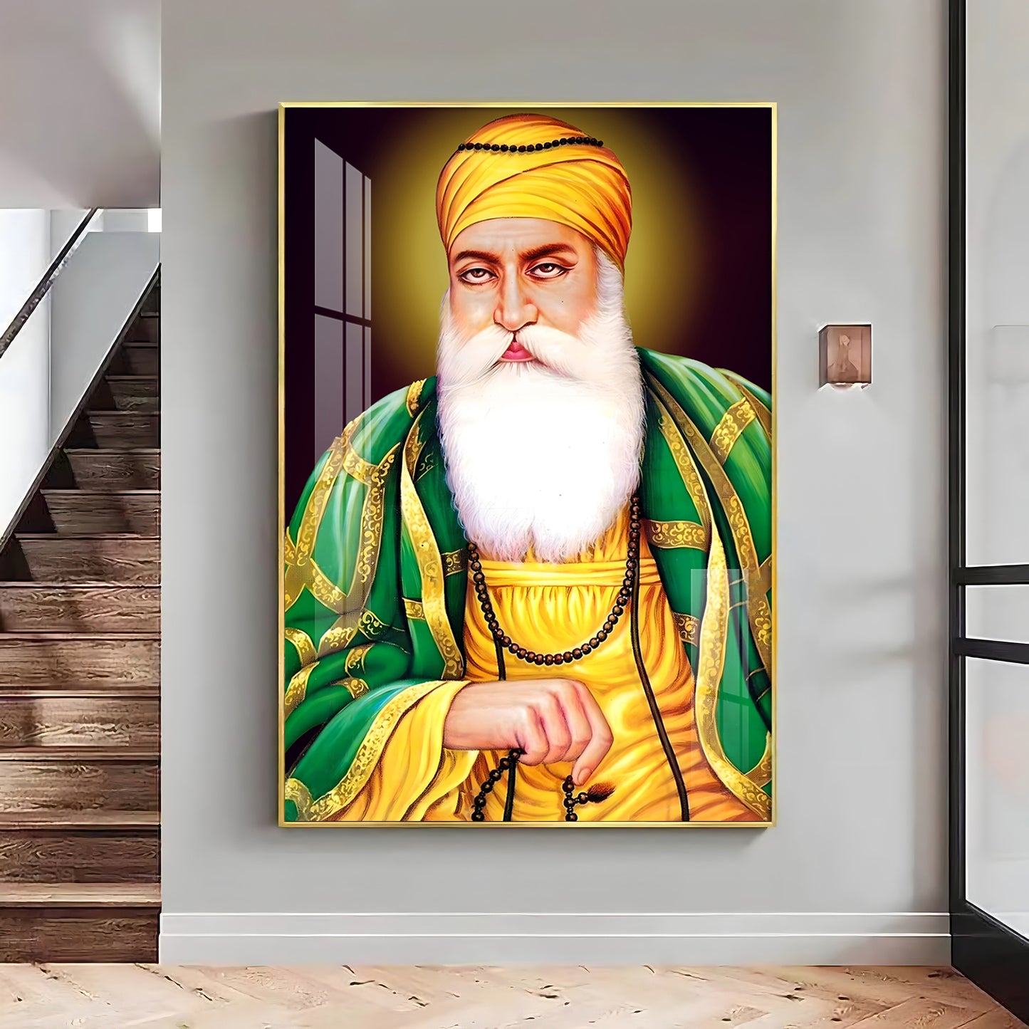 Guru Nanak Ji Premium Vertical Acrylic Wall Art