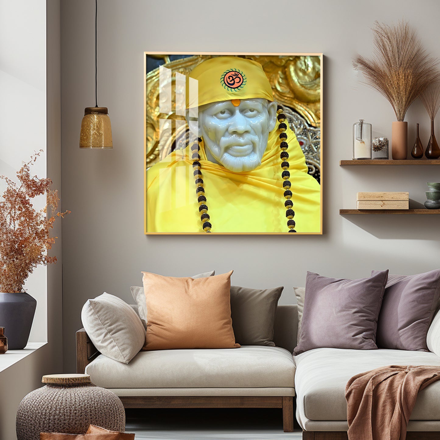 Jai Shree Sai Premium Acrylic Square Wall Art