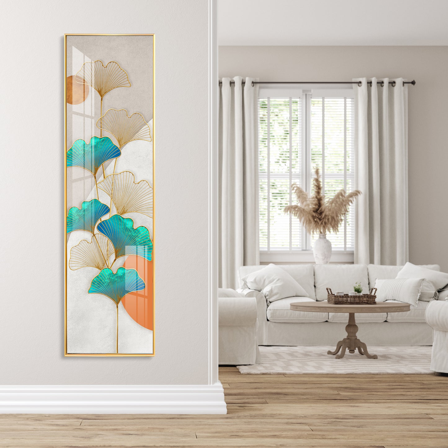 Framed Flowers Premium Acrylic Vertical Wall Art