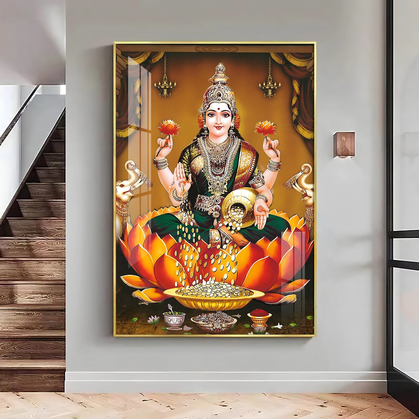 Goddess in Tranquility Premium Vertical Acrylic Wall Art