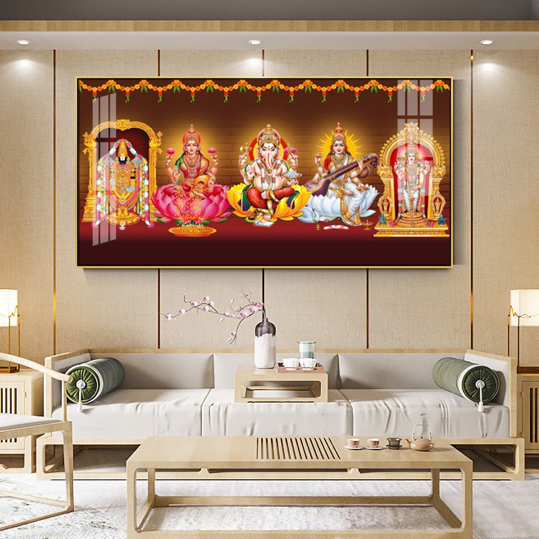 Tirupati Balaji Deception Premium Acrylic Horizontal Wall Art