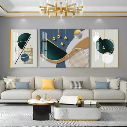 Minimalist Shapes Premium Acrylic Wall Art (Set of 3)