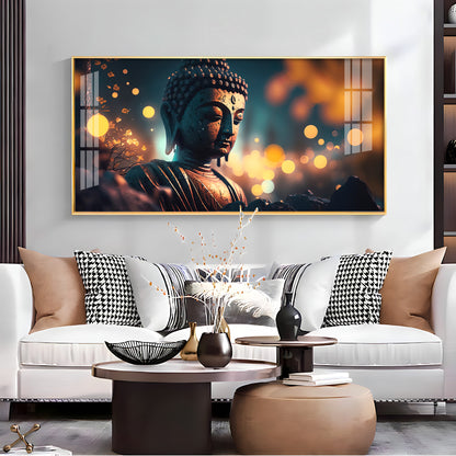 Mulling Over Buddha Premium Acrylic Horizontal Wall Art