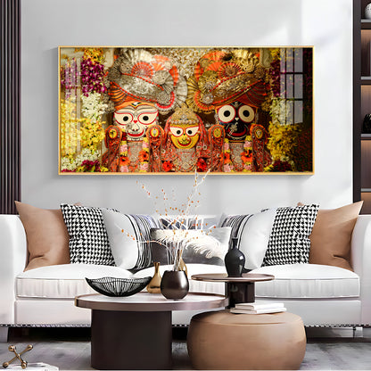 Shree Jagannatha Premium Acrylic Horizontal Wall Art