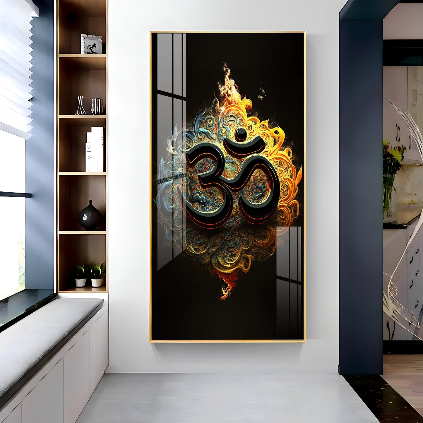 Spiritual OM Premium Acrylic Vertical Wall Art