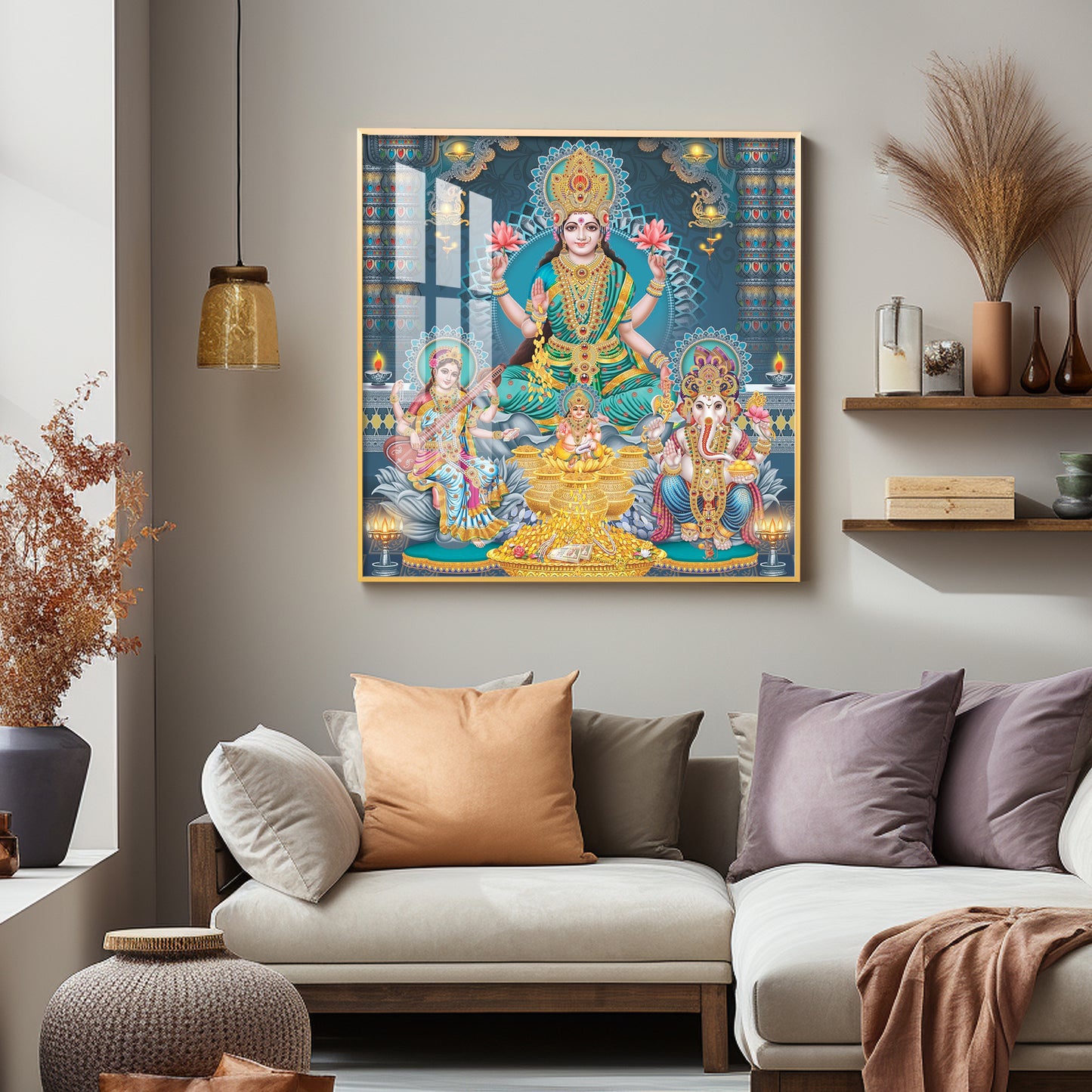 Enhanted Deities Blessings Premium Acrylic Square Wall Art