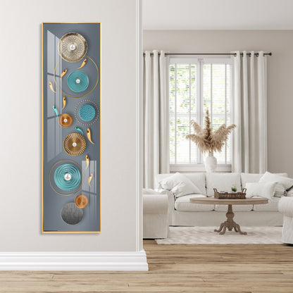 Elegance of Grey Premium Acrylic Vertical Wall Art