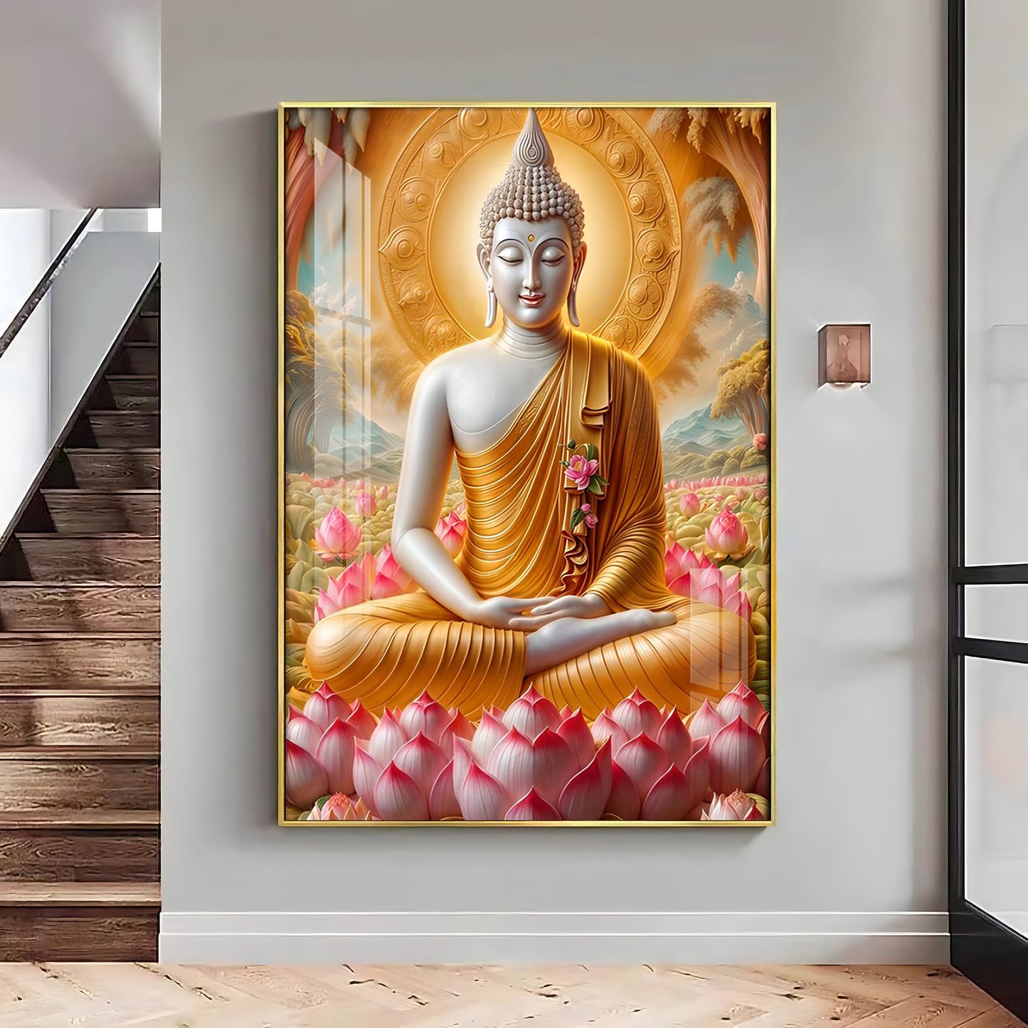 Tamatina Buddha Premium Acrylic Vertical Wall Art