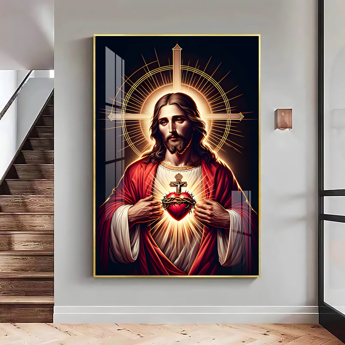 Canvas of Christ's Love Premium Acrylic Vertical Wall Art