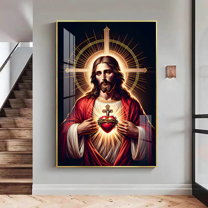 Canvas of Christ's Love Premium Acrylic Vertical Wall Art