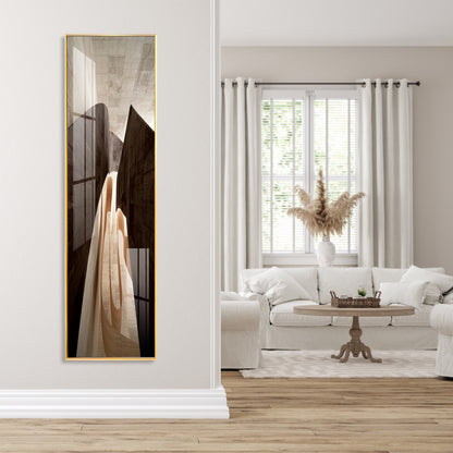 Serene Arc Premium Acrylic Vertical Wall Art