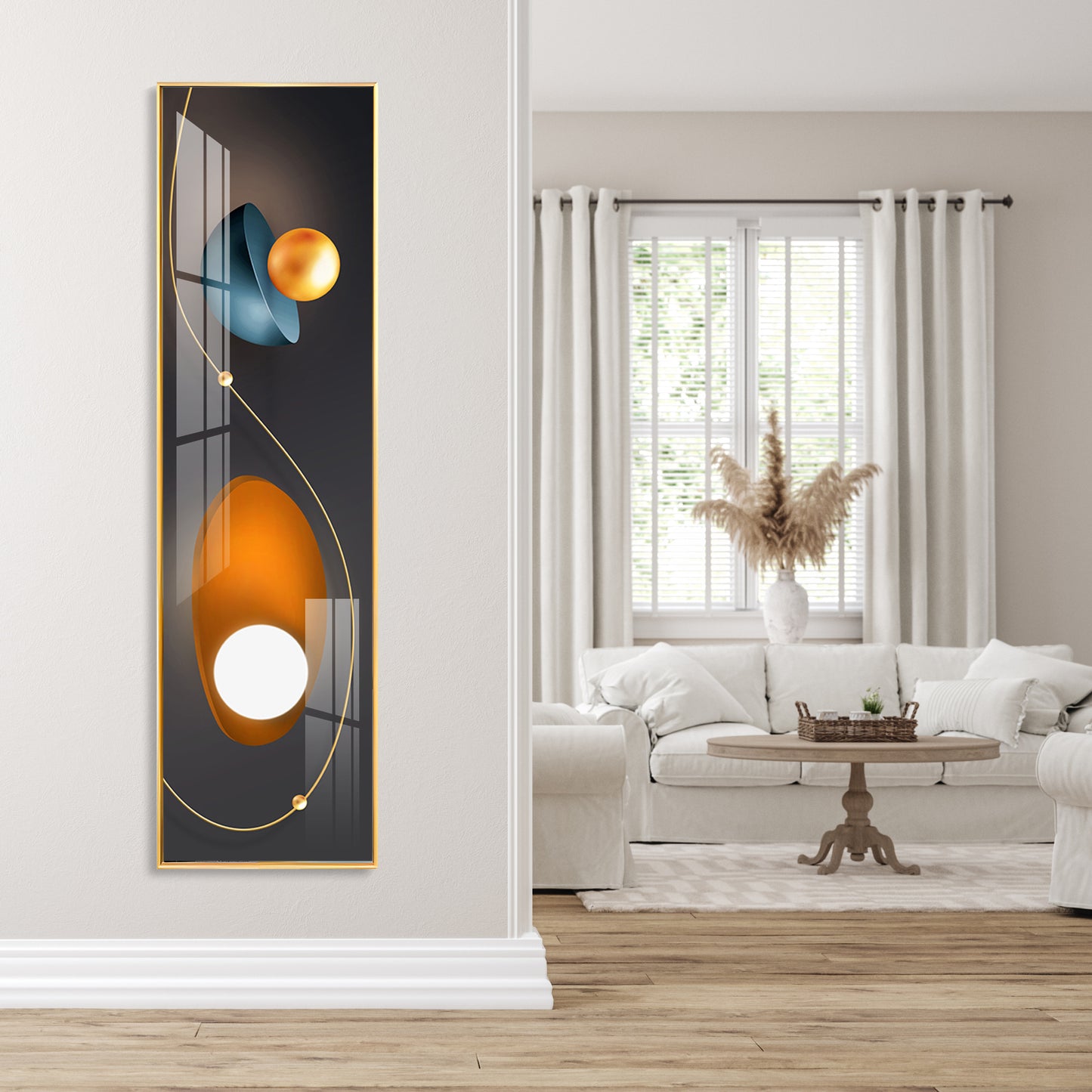 Color Glow Trio Premium Acrylic Vertical Wall Art