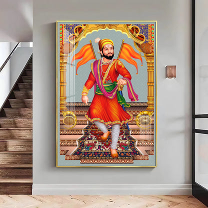 Divine Chhatrapati Shivaji Maharaj Premium Acrylic Vertical Wall Art